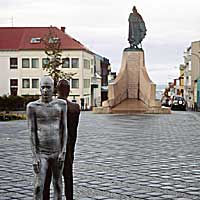 Hallgrimskirkja Church Statues