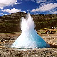 Strokkur Geysir Erupts